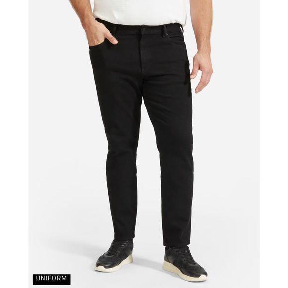 Everlane The Athletic 4-Way Stretch Organic Jean Uniform Black Size 33 x 30 - Picture 3 of 11